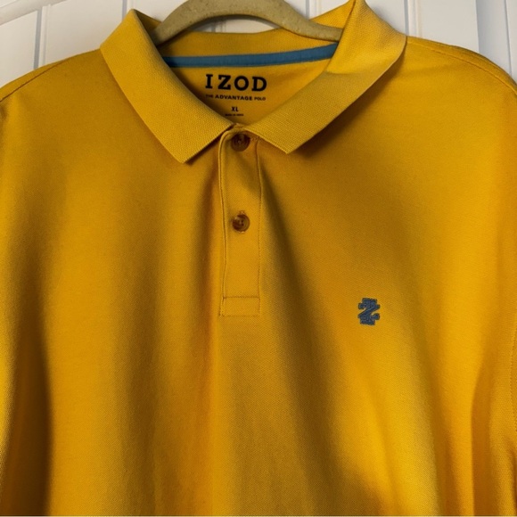 Izod Yellow Polo Shirt Classic Design - Picture 2 of 4
